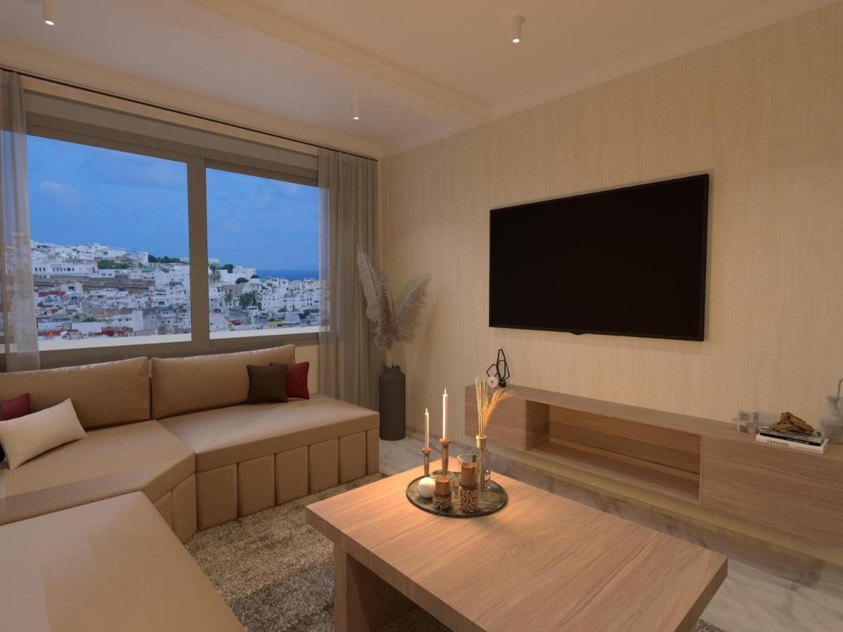 Appartement De Luxe, Vue Kasbah De Tanger Et Mer Exterior photo